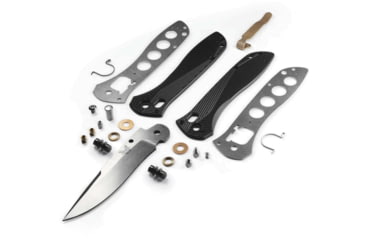 Image of Benchmade Seven Ten Folding Knife, 4in, CPM MagnaCut Stainless Steel, Recurve Drop-Point, 6061-T6 Aluminum, Black, 710-25