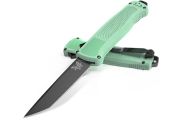 Image of Benchmade Shootout Automatic Folding Knife, 3.51 in, CPM-CruWear, Tanto, Sea Foam, 5370BK-03