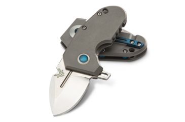 Image of Benchmade Sibert 756 Micro Pocket Rocket Folding CPM-20CV Plain Blade Knife, Overall Length 4.83 in, Gray, 756