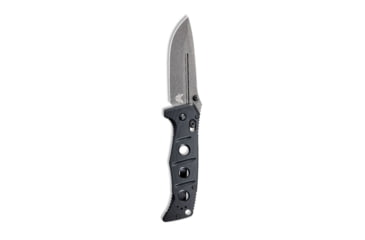 Image of DEMO, Benchmade Sibert Adamas Axis Stud Folding Knife, 3.82 in, CPM-CruWear Steel, Drop Point Grey Coated Blade, Contoured G10, Black Handle, 275GY-1-DEMO