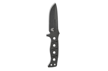 Image of Benchmade Sibert Adamas Chord Fixed Blade Knife, 4.2in CPM-CruWear Steel Drop Point Black Coated Blade, Steel Handle, 375BK-1