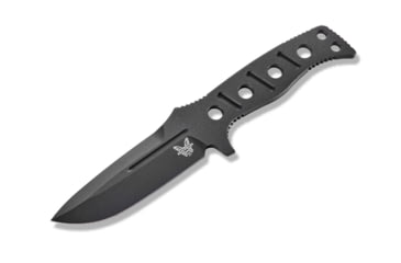 Image of Benchmade Sibert Adamas Chord Fixed Blade Knife, 4.2in CPM-CruWear Steel Drop Point Black Coated Blade, Steel Handle, 375BK-1