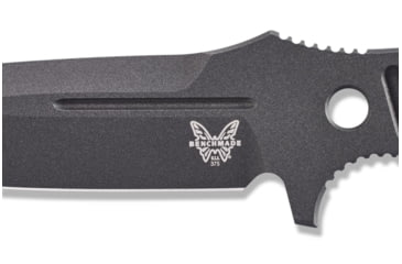 Image of Benchmade Sibert Adamas Chord Fixed Blade Knife, 4.2in CPM-CruWear Steel Drop Point Black Coated Blade, Steel Handle, 375BK-1
