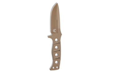 Image of Benchmade Sibert Adamas Chord Fixed Blade Knife, 4.2in CPM-CruWear Steel Drop Point Flat Earth Coated Blade, Steel Handle, 375FE-1