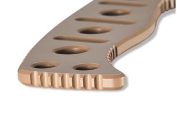 Image of Benchmade Sibert Adamas Chord Fixed Blade Knife, 4.2in CPM-CruWear Steel Drop Point Flat Earth Coated Blade, Steel Handle, 375FE-1