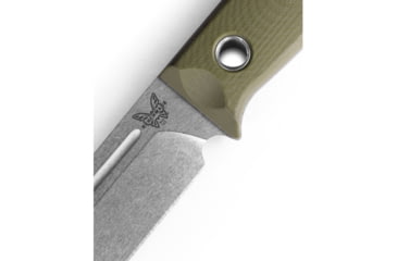 Image of Benchmade Sibert Bushcrafter Fixed Blade Knife, 4.38in, CPM-S30V Premium Stainless Steel, Drop Point, G10, Green, 163-1