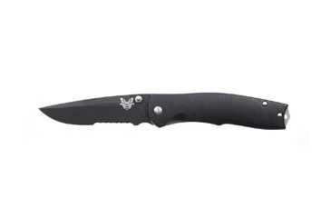 Image of Benchmade 890 Torrent Knife by Steigerwalt Design w/ Combo Edge BK1 Blade &amp; Black Handle 890SBK
