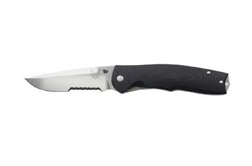 Image of Benchmade 890 Torrent Knife by Steigerwalt Design w/ Combo Edge Blade &amp; Black Handle 890S