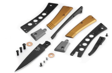 Image of Benchmade Successor Folding Knife, 2.56 in, M390 Stainless Steel, Drop Point, 6061-T6 Aluminum, Ash Gray/ Black, 315BK-01