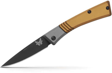 Image of Benchmade Successor Folding Knife, 2.56 in, M390 Stainless Steel, Drop Point, 6061-T6 Aluminum, Ash Gray/ Black, 315BK-01