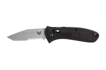 Image of Benchmade Auto Presidio Tanto Folding Knife, Combo Edge, Bead-Blast Blade 5300S
