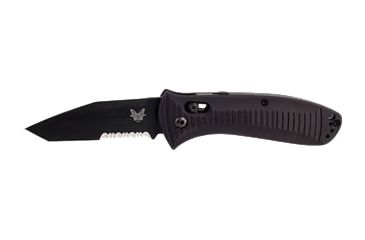 Image of Benchmade Auto Presidio Tanto Folding Knife, Combo Edge, BK1 Blade 5300SBK