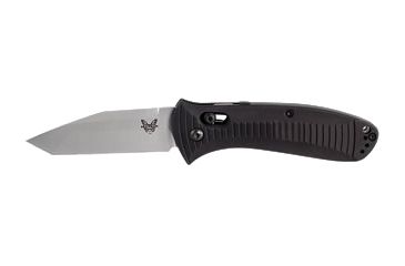 Image of Benchmade Auto Presidio Tanto Folding Knife, Plain Edge, Bead-Blast Blade 5300