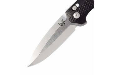 Image of Benchmade Vector Axis Folding Knife,Plain Edge Satin Spear Point Blade, 3.6in,Black Contoured G10 Handle, 495