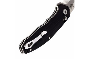 Image of Benchmade Vector Axis Folding Knife,Plain Edge Satin Spear Point Blade, 3.6in,Black Contoured G10 Handle, 495