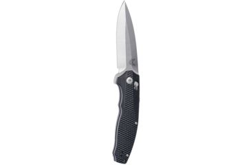 Image of Benchmade Vector Axis Folding Knife,Plain Edge Satin Spear Point Blade, 3.6in,Black Contoured G10 Handle, 495