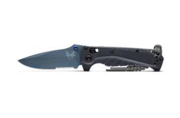 Image of Benchmade Water Adira Mini Folding Knife, 3.21in, CPM MagnaCut Stainless Steel, Grivory, Tempest Gray, Combo, 18065SBT-01