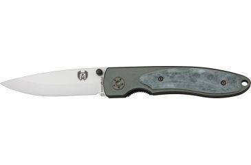 Image of Benchmark Ceramic Folder Knife, ceramic Blade, Gray Inlay BMK6001GSB