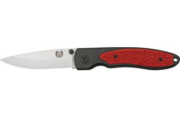 Image of Benchmark Ceramic Folder Knife, ceramic Blade, Red Inlay BMK6001RPB
