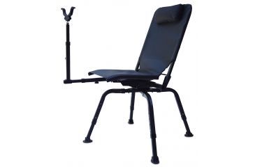 Image of BenchMaster Rifle Rest Perfect Shot Shooting Chair with Rifle Rest, Full 360 Rotation, BMPSSC