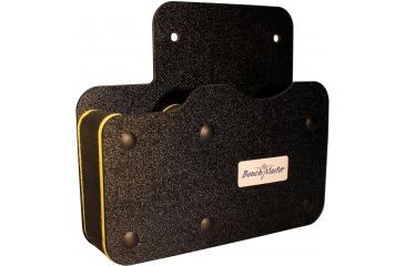 Image of BenchMaster Rifle Rest Weapon Rack Deluxe - Single Gun Pistol Rack with Side Accessory Holder - Handgun Safe Storage Accessories, BMWRDSSVH