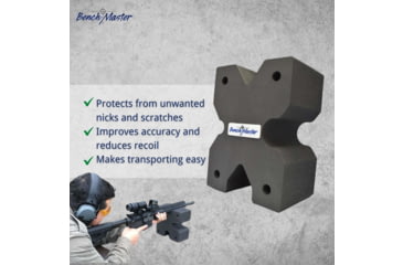 Image of BenchMaster X-Block Shooting Rest Combo Pack Mini, Black, BMWRXBLKCOMBO