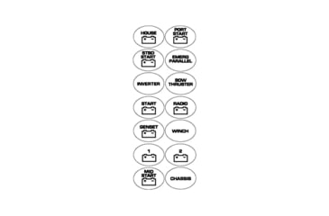 Image of BEP Marine Battery Switch Label Sheet