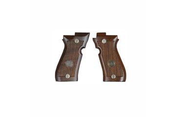Image of Beretta Wooden Weapon Grips w/ Medallion, 85F, Walnut, JG85FW
