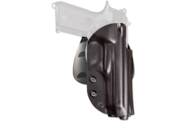 Image of Beretta 92FS/96 ABS Polymer Paddle Holster, 92FS, 96, 92A1, 96A1, Right Hand, Black, E00811