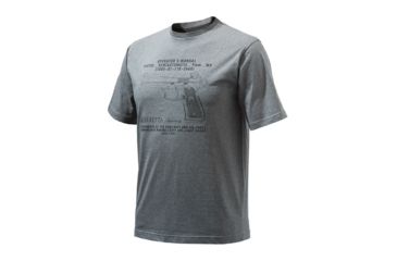 Image of Beretta Anniversary Pistol T-Shirt,Grey Melange,Large TS421T09620915L
