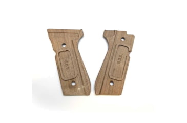 Image of Beretta Big Trident Walnut Pistol Grip Set, 92 Series, Black, E02830