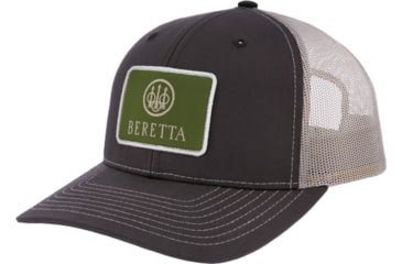 Image of Beretta Field 112 Logo Trucker Hat - Men's, Brown/Beige, BC024T16750833UNI