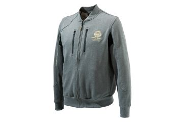 Image of Beretta Centennial Bomber Sweatshirt,Grey Melange,XL FU131T09910915XL