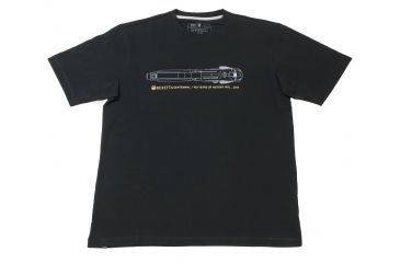 Image of Beretta Centennial Pistol T-Shirt,Black,  TS441T09620999