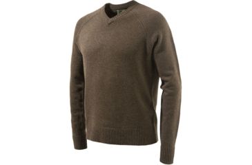 Image of Beretta Men's Classic V-neck Sweater Brown Small