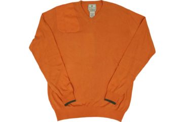 Image of Beretta Men's Country Classic V-neck Sweater Small Orange