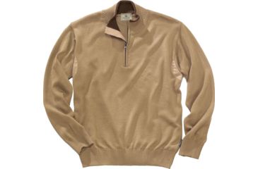 Image of Beretta Men's Pp Tech Wool 1/2 Zip Sweater Beige Small