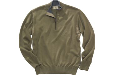 Image of Beretta Men's Pp Tech Wool 1/2 Zip Sweater Verde Olive Small