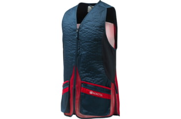 Image of Beretta Silver Pigeon Evo Shooting Vest - Men's, Blue Total Eclipse White, 2XL, GT781T155305AZXXL