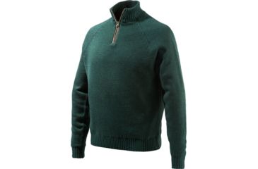 Image of Beretta Men's Windproof Sweater 1/2 Zip Large Dk Green