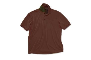 Image of Beretta Mens Bamboo Tech Polo Shirt, Brown, Extra Large MT1072510835XL