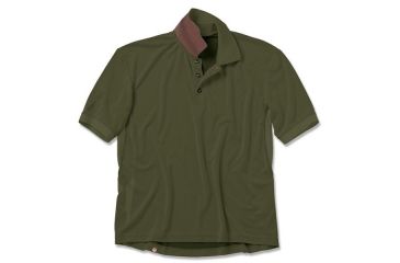 Image of Beretta Mens Bamboo Tech Polo Shirt, Loden Green, Medium MT1072510700M