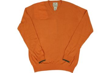 Image of Beretta Mens Country Classic V-neck Sweater Orange Medium