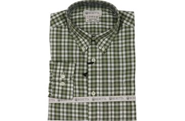 Image of Beretta Mens Drip Dry Shirt,Green/Light Beige,M LU210T0707076LM