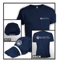 Image of Beretta Mens Hat/T-Shirt Combo Roll Up,Navy,3XL TC0170850504XXXL