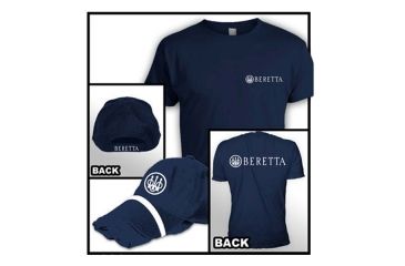 Image of Beretta Mens Hat/T-Shirt Combo Roll Up,Navy,Extra Large TC0170850504XL