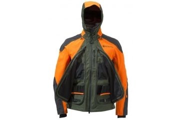Image of Beretta Mens Thornproof Jacket,Green/Orange,L GU421T0649077WL
