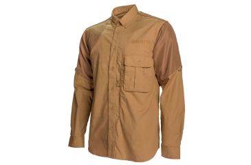 Image of Beretta Mens Upland Front Load Shirt,Light Brown,Brown,XL LU611T11840871XL