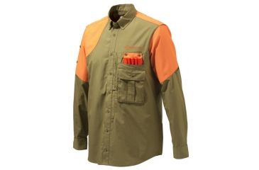 Image of Beretta Mens Upland Front Load Shirt,Light Brown/Orange,XL LU611T1184081GXL