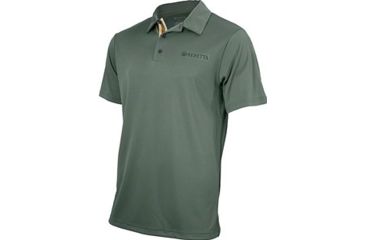 Image of Beretta Mens US Tech Short Sleeved Polo T-Shirt, Green, Small MT231T13220715S
